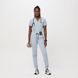 Figs Dusty Blue Scrub Set